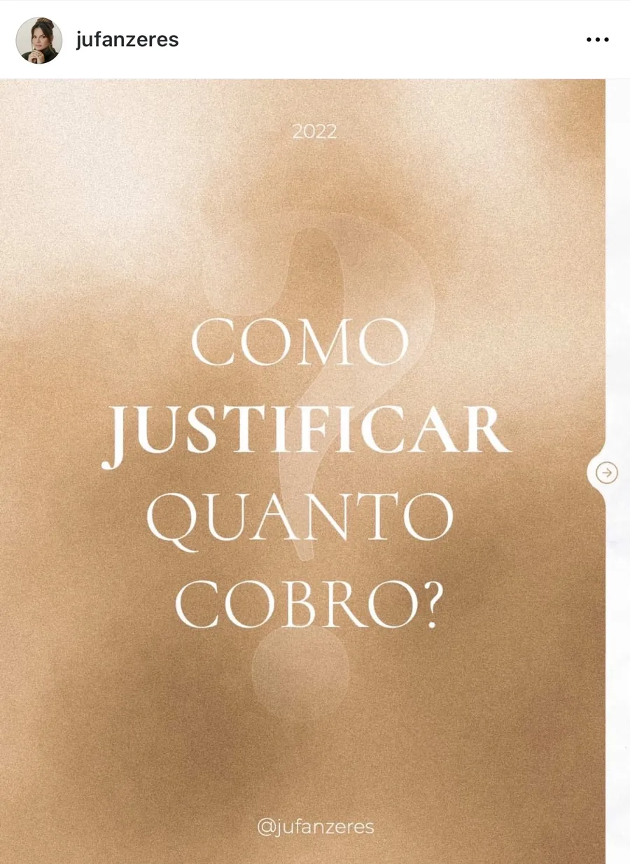 Post: Como justificar quanto cobro?
